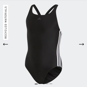 Adidas girls CLASSIC 3-STRIPES SWIMSUIT XS